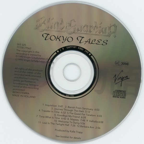 Blind Guardian - Tokyo Tales (CD)
