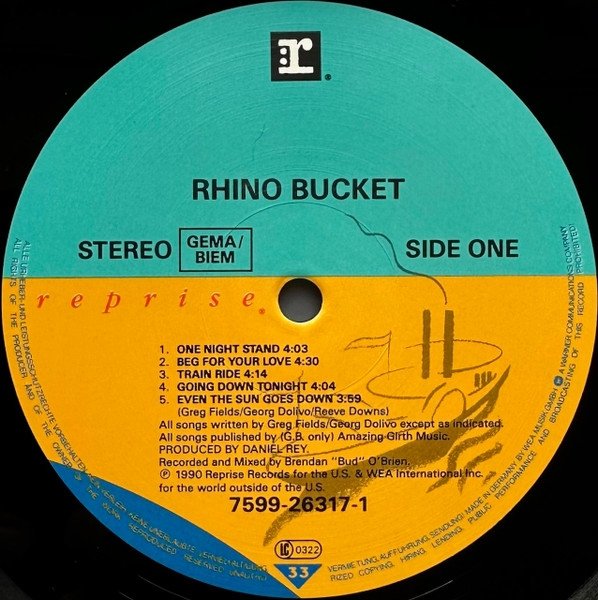 Rhino Bucket - Rhino Bucket (LP)