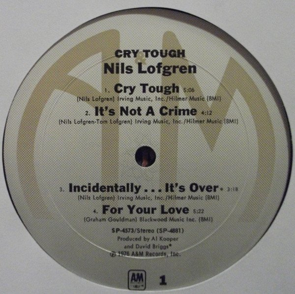 Nils Lofgren - Cry Tough (LP)