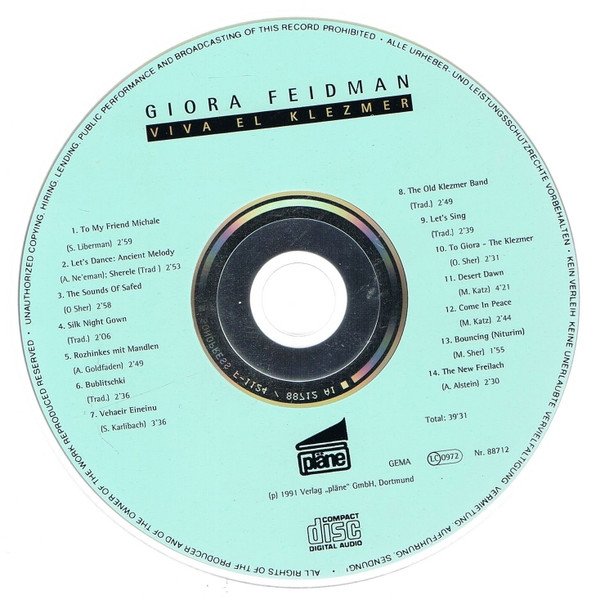 Giora Feidman - Viva El Klezmer (CD)