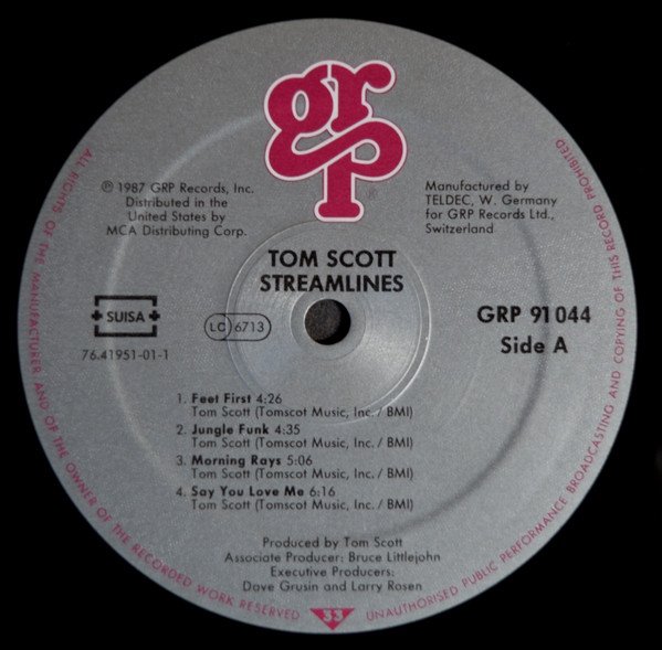 Tom Scott - Streamlines (LP)