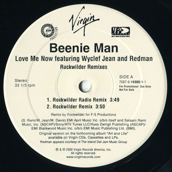 Beenie Man - Love Me Now (Rockwilder Remixes) (12'')