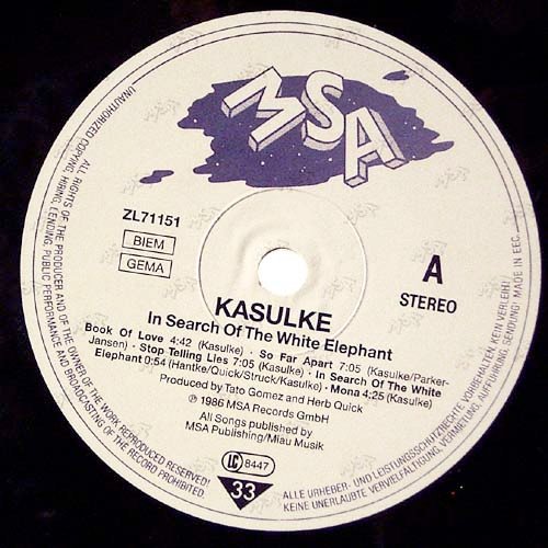 Kasulke - In Search Of The White Elephant (LP)