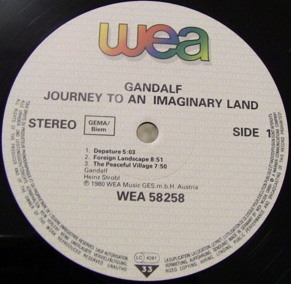 Gandalf - Journey To An Imaginary Land (LP)