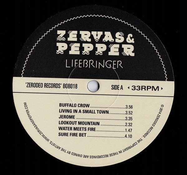 Zervas &amp; Pepper - Lifebringer (LP)