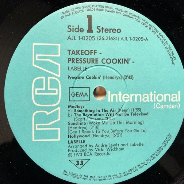 LaBelle - Pressure Cookin' (LP)