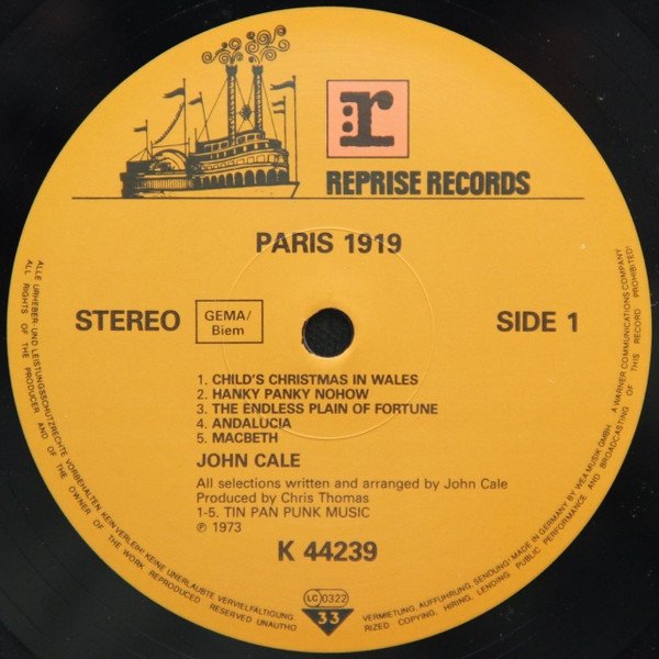 John Cale - Paris 1919 (LP)