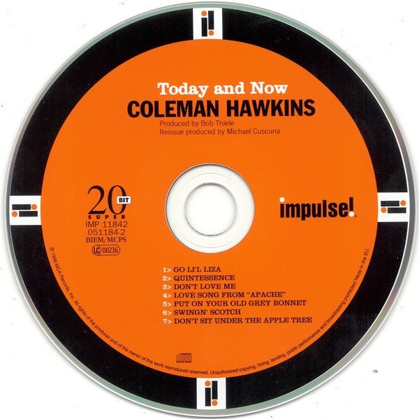 Coleman Hawkins Quartet - Today And Now (CD)