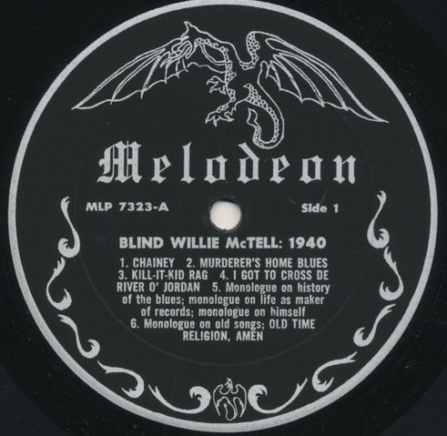 Blind Willie McTell - Blind Willie McTell: 1940 The Legendary Library Of Congress Session (LP)