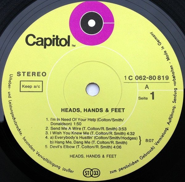 Heads, Hands &amp; Feet - Heads, Hands &amp; Feet (LP)