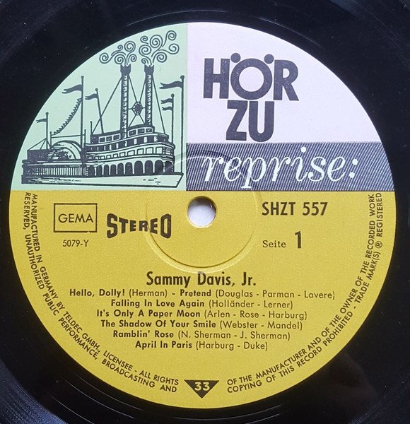 Sammy Davis Jr. - Entertainer No 1 (LP)