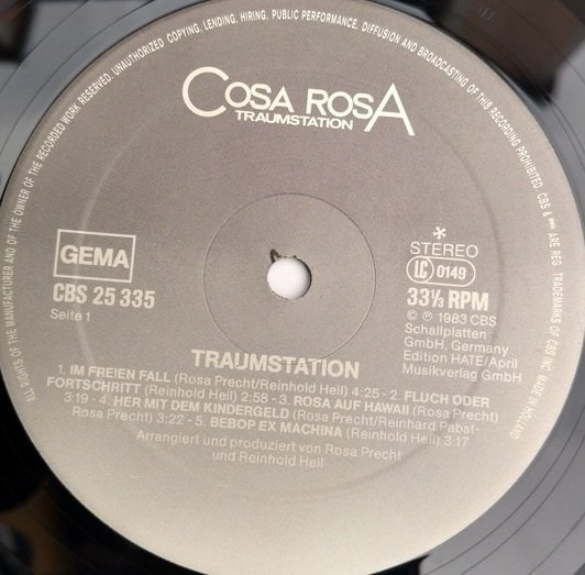 Cosa Rosa - Traumstation (LP)