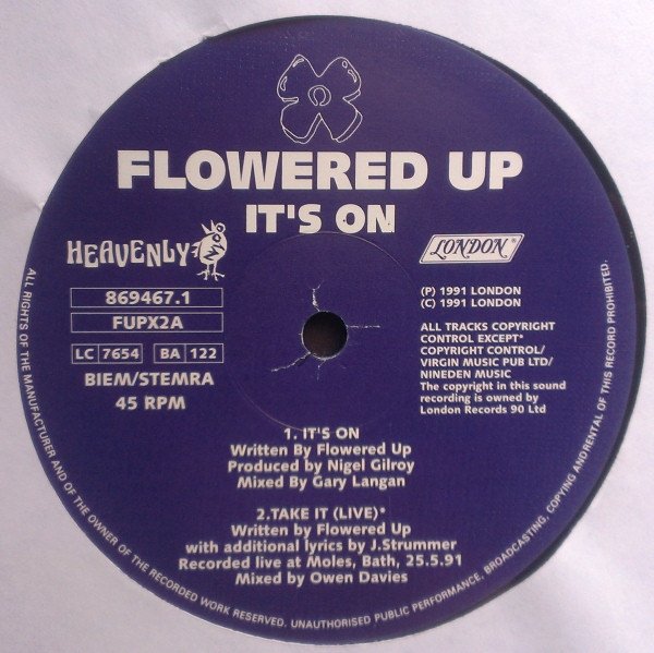 Flowered Up - It's On - Egg Rush (12'')