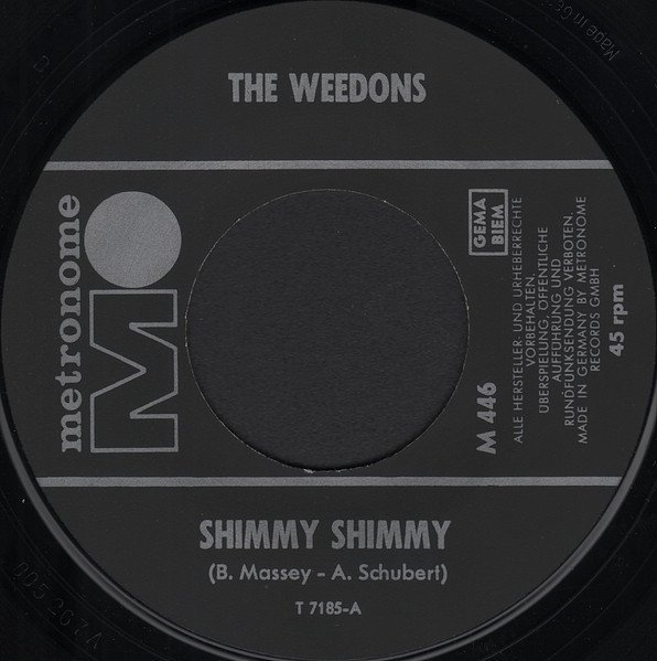 The Weedons - Shimmy Shimmy (7'')