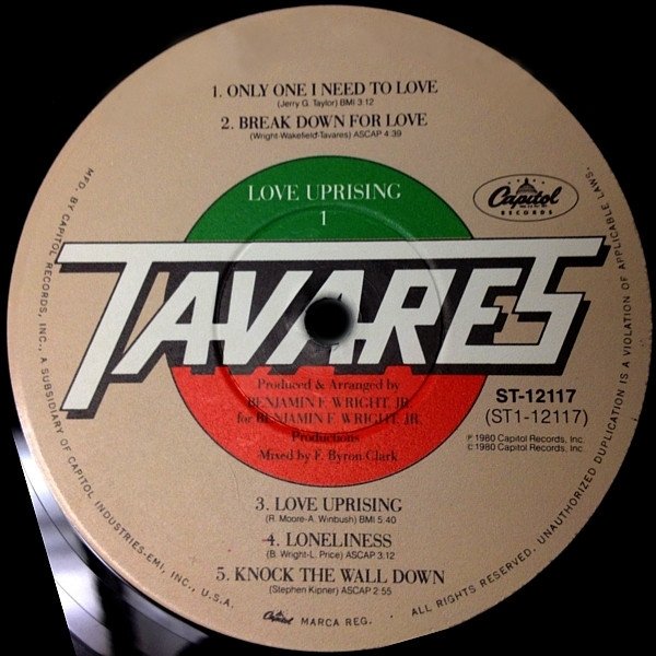 Tavares - Love Uprising (LP)