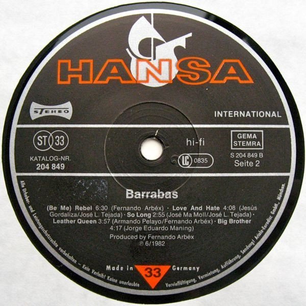 Barrabás - Bestial (LP)