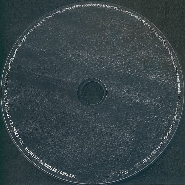 The King - Return To Splendor (CD)