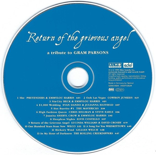 Return Of The Grievous Angel (A Tribute To Gram Parsons) (CD)