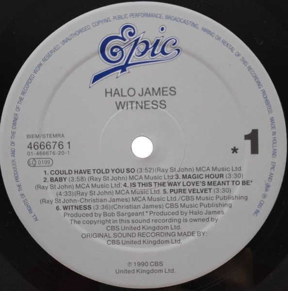Halo James - Witness (LP)
