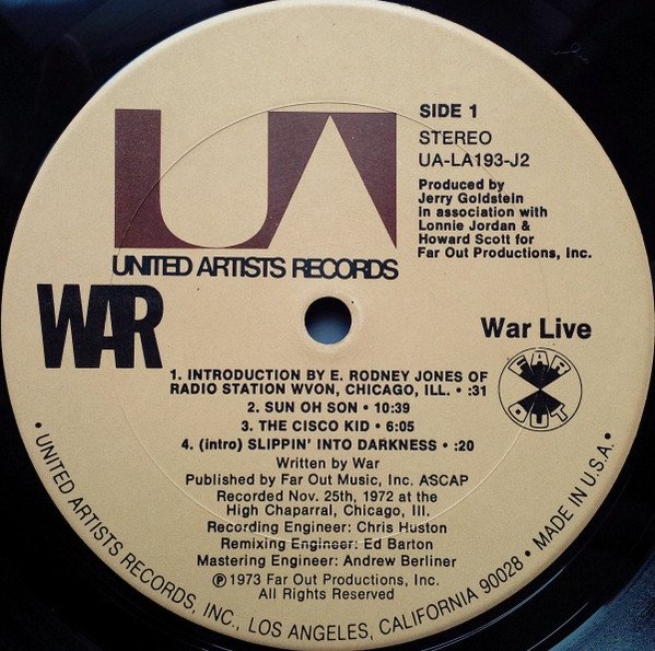 War - War Live (LP1)