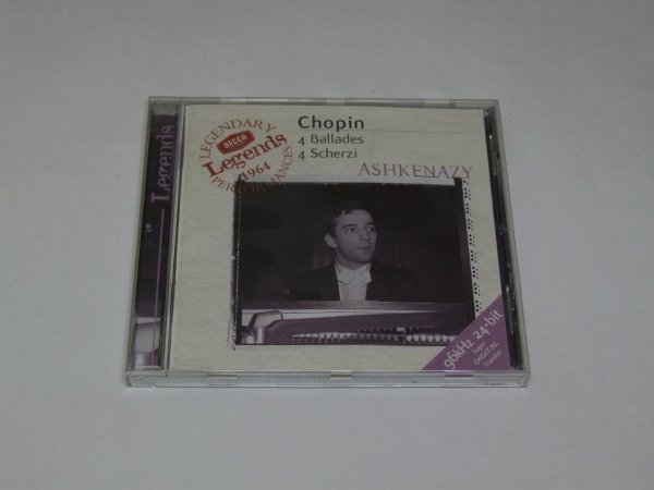 Chopin - Ashkenazy - 4 Ballades 4 Scherzi (CD)