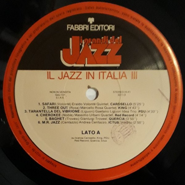 Il Jazz In Italia III (LP)