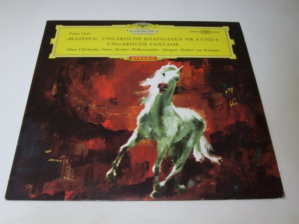 Franz Liszt - Shura Cherkassky · Berliner Philharmoniker · Herbert von Karajan - »Mazeppa« · Ungarische Rhapsodien Nr. 4 Und 5 · Ungarische Fantasie (LP)