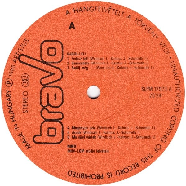 Nino - Rabolj El! (LP)