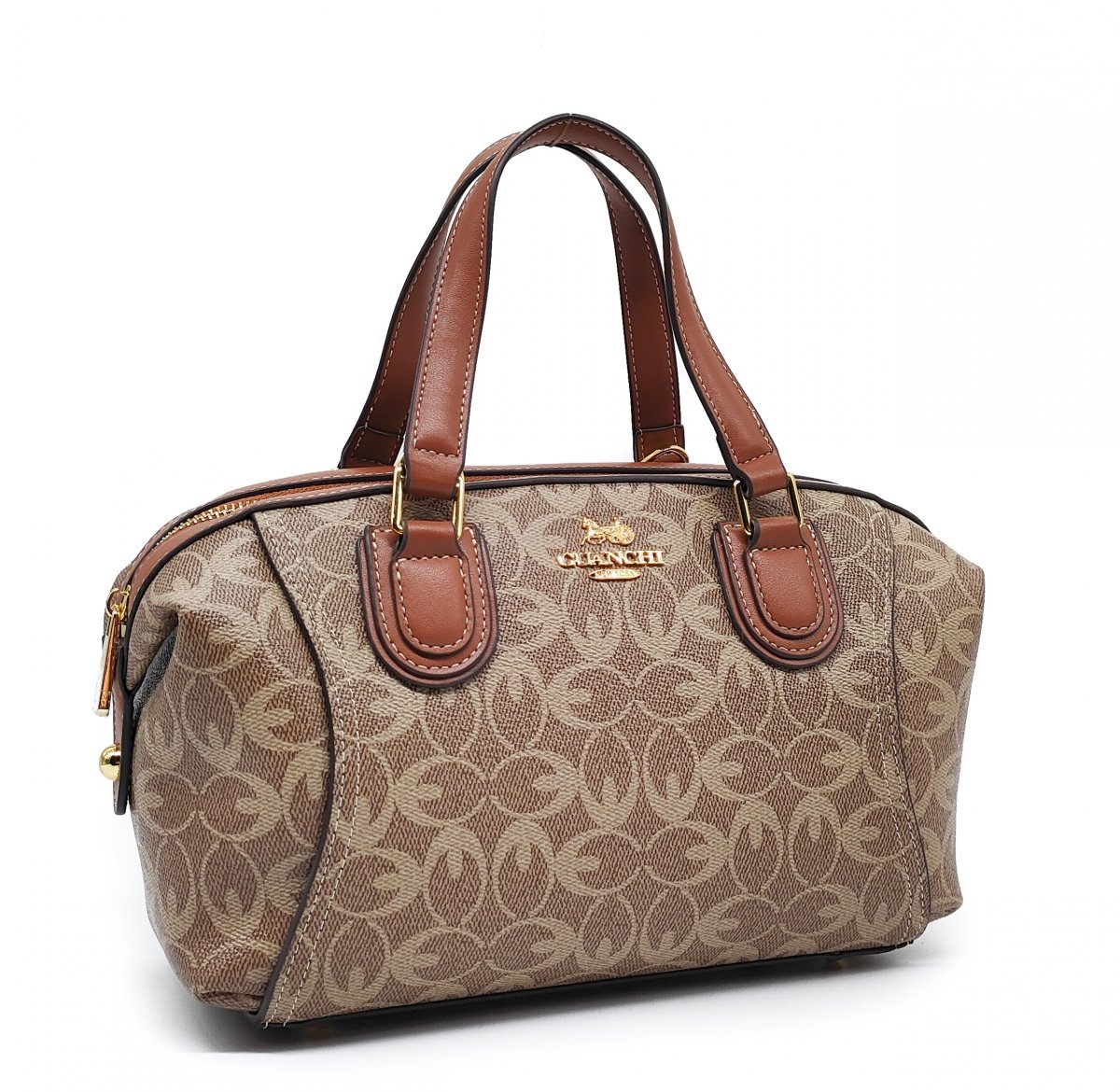 Kuferek crossbody GUANCHI torebka brązowa - Kuferki - Torebki