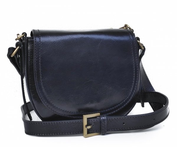 Czarna klasyczna listonoszka skóra naturalna Vera Pelle