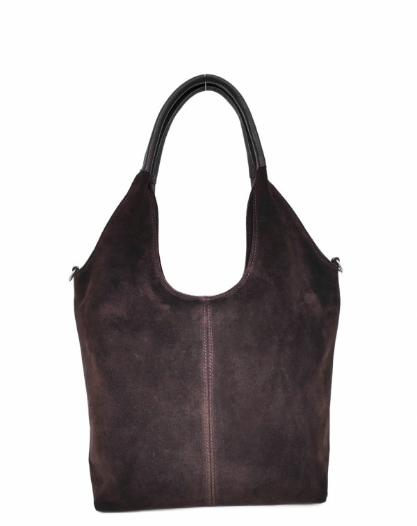 Zamszowy worek brązowy czekoladowy skóra naturalna