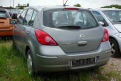 Błotnik tył lewy Nissan Tiida C11 2008  Hatchback 5-drzwi (kod lakieru: K36)
