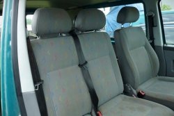 Fotel prawy pasażera podwójny kanapa przód VW Transporter T5 2005 Bus