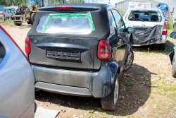 _Zderzak tył + błotnik lewy prawy Smart Fortwo 450 lift 2003 Cabrio (kod lakieru: EB1)
