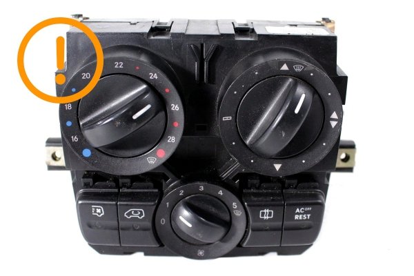 Panel sterowania nawiewem przód Mercedes Vito W639 2005 Bus 