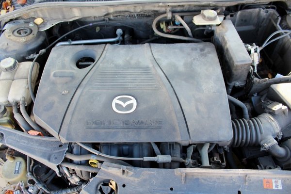 Silnik Mazda 3 BK 2006 2.0i LF (bez zmiennych faz rozrządu, miarka oleju w bloku, plastikowa pokrywa zaworów, na cztery cewki zapłonowe)