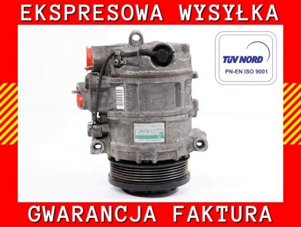 Sprężarka klimatyzacji Mercedes CLK W209 2002-2009 (PV6 Ø110, Denso 7SEU16C, 1-pin)