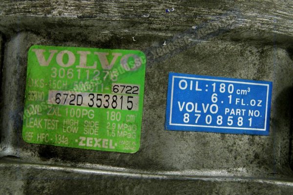 SPRĘŻARKA POMPA KLIMATYZACJI VOLVO S40 98 1.8 16V