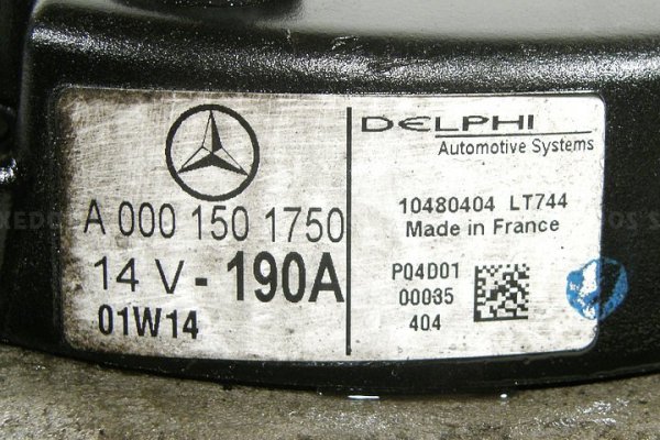 ALTERNATOR MERCEDES C-KLASA W203 2001 2.2 CDI