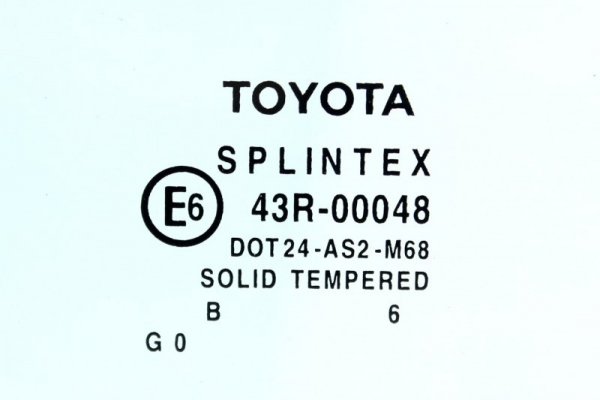 SZYBA DRZWI TYŁ LEWA TOYOTA AVENSIS T25 06 HB 5D