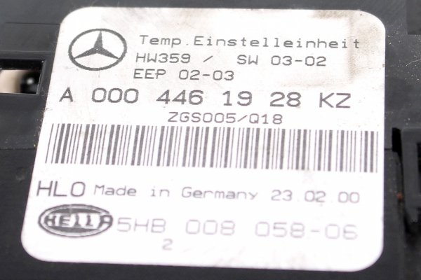 Panel sterowania nawiewu Mercedes Vito W638 1995-2003