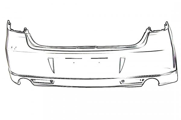 Zderzak tył Mazda 6 GH 2010-2012 LIFT Sedan/Liftback