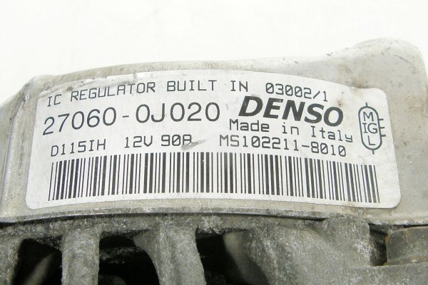 Alternator Toyota Yaris XP10 1999-2005 1.0i 16V (90A)
