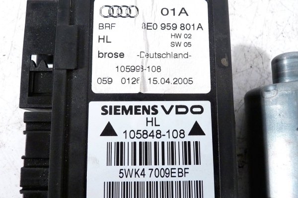 Silniczek podnośnika szyby tył lewy Audi A4 B7 2005 Kombi