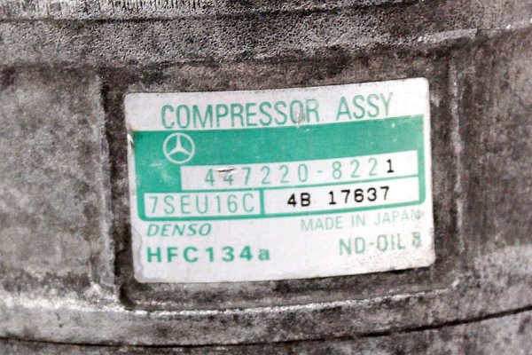 Sprężarka klimatyzacji Mercedes Vito W639 2003-2014 (PV6 Ø110, Denso 7SEU16C, 1-pin)