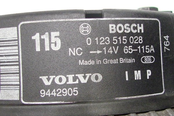 Alternator Volvo V70 2000-2007 2.5TDI  (115A)