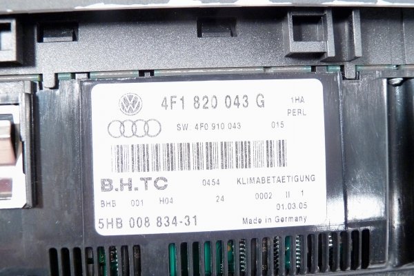Panel klimatyzacji Audi A6 C6 2005 Kombi 