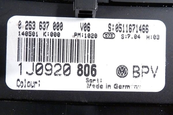 Licznik zegary VW Golf IV 1J  2001 1.4i 