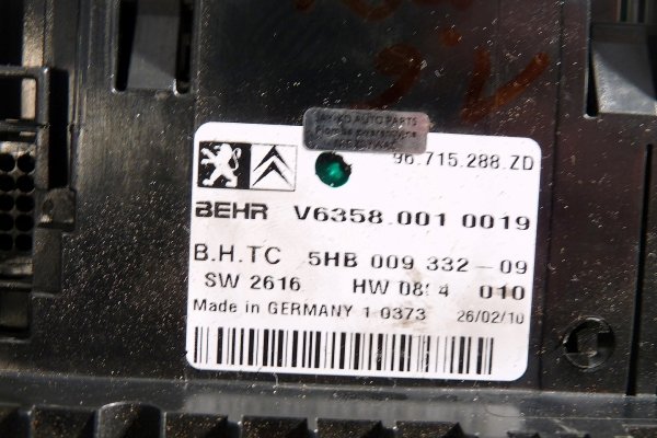 Panel sterowania klimatyzacji Citroen C5 II 2014 