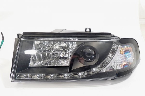 Reflektor lewy prawy komplet clear black Skoda Octavia I 1U LIFT / II 1Z 2001-2010